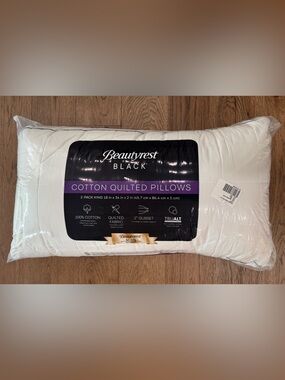 🎉LAST CHANCE🎉BEAUTY REST BLACK
2pk Luxurious Down Alternative Pillows